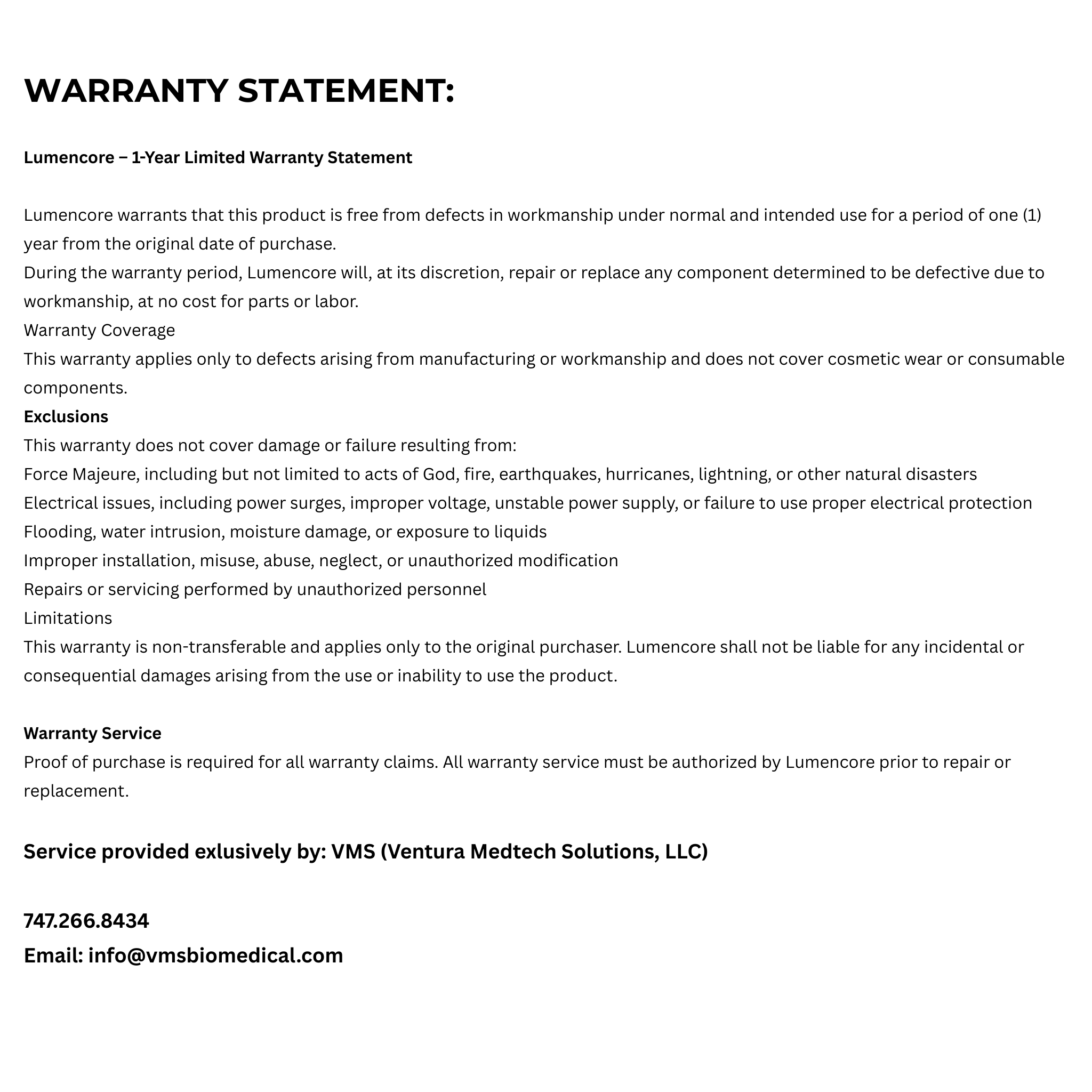 Lumenara™ Red &amp; Near-Infrared Light Therapy Systems Engineered Precision • Elegant Design • Built for a Lifetime VMS (Ventura Medtech Solutions) Online Store for Content and Products