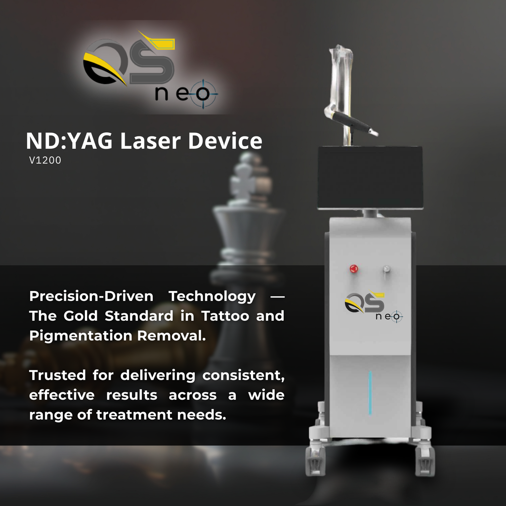 Q-Switched Nd:YAG Laser System for Tattoo Removal & Pigmentation Treatments VMS (Ventura Medtech Solutions) Online Store for Content and Products