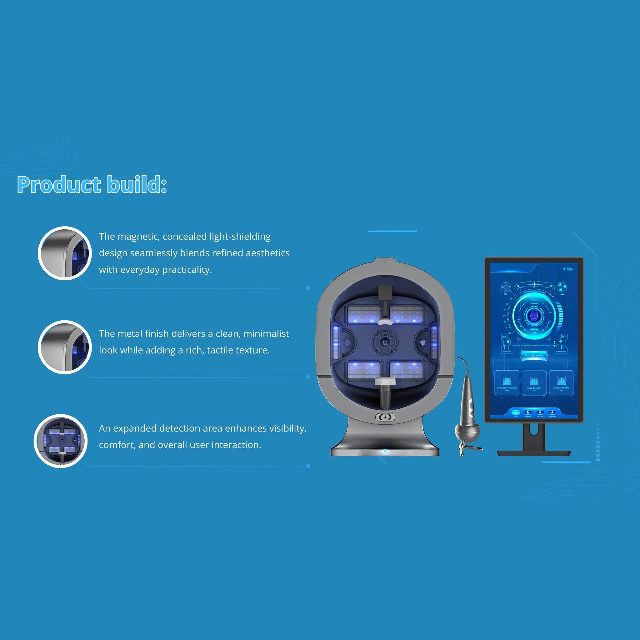 Skincare Analysis Device with Scalp Analysis powered by AI Model S5 VMS SOLUTIONS SHOP