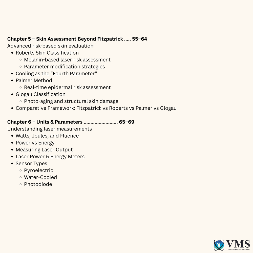 Lasers: Master the Science, Own the Treatment, “This eBook will challenge what you think you already know.” VMS (Ventura Medtech Solutions) Online Store for Content and Products