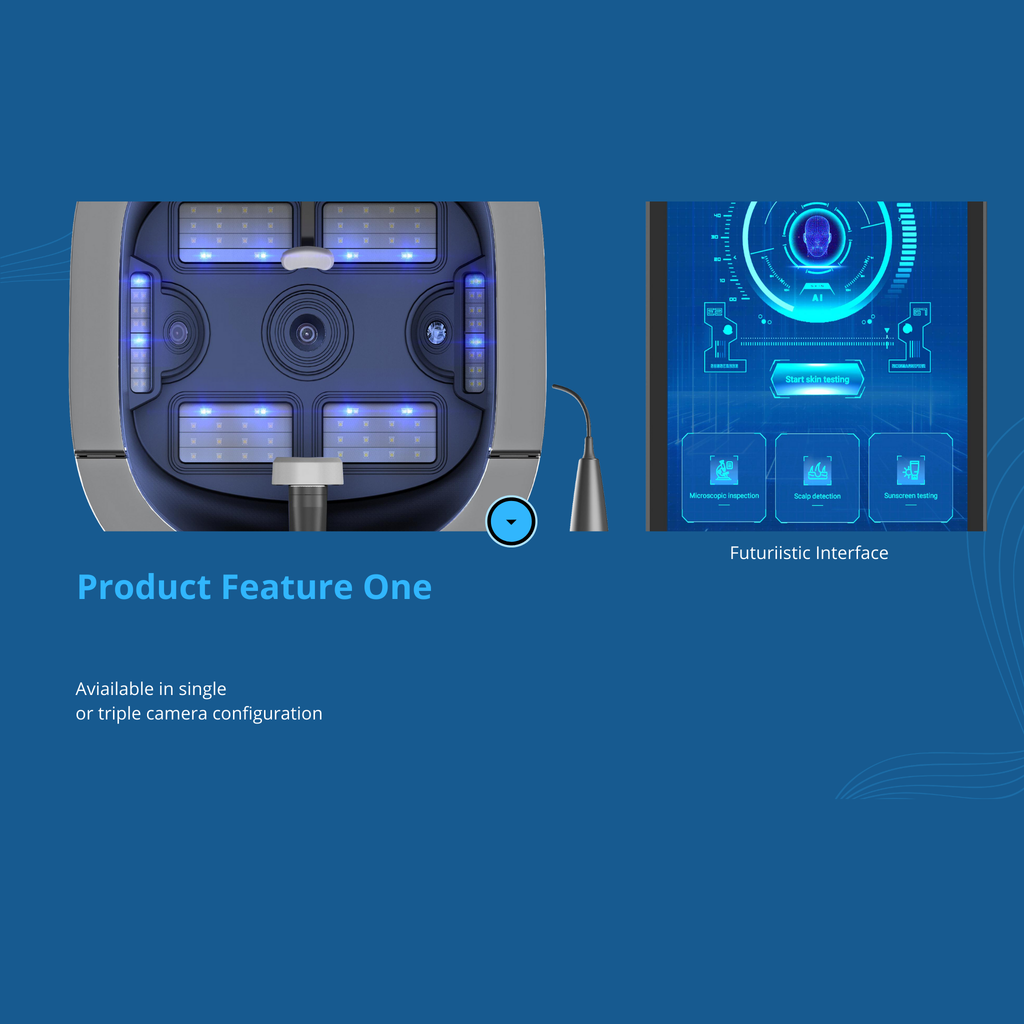 Skincare Analysis Device with Scalp Analysis powered by AI Model S5 VMS SOLUTIONS SHOP