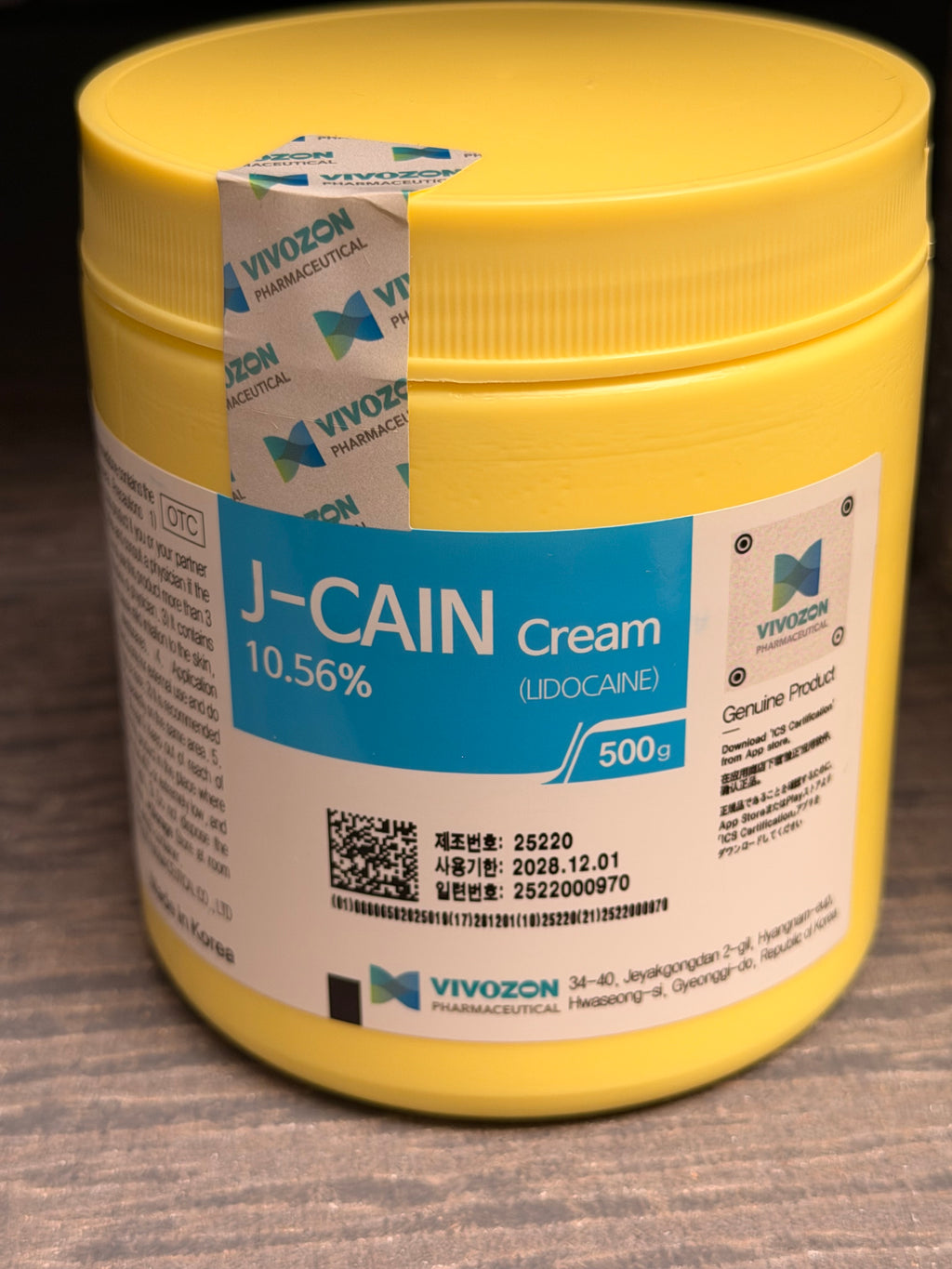 Numbing Cream J- Cain numbing cream from South Korea AMAURY THE LASER KING TOP PICKS powered by VMS