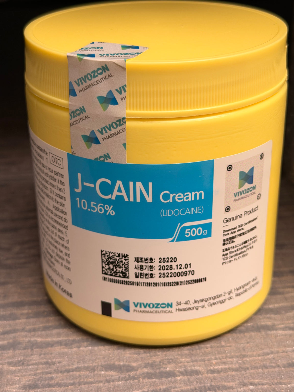 Numbing Cream J- Cain numbing cream from South Korea AMAURY THE LASER KING TOP PICKS powered by VMS
