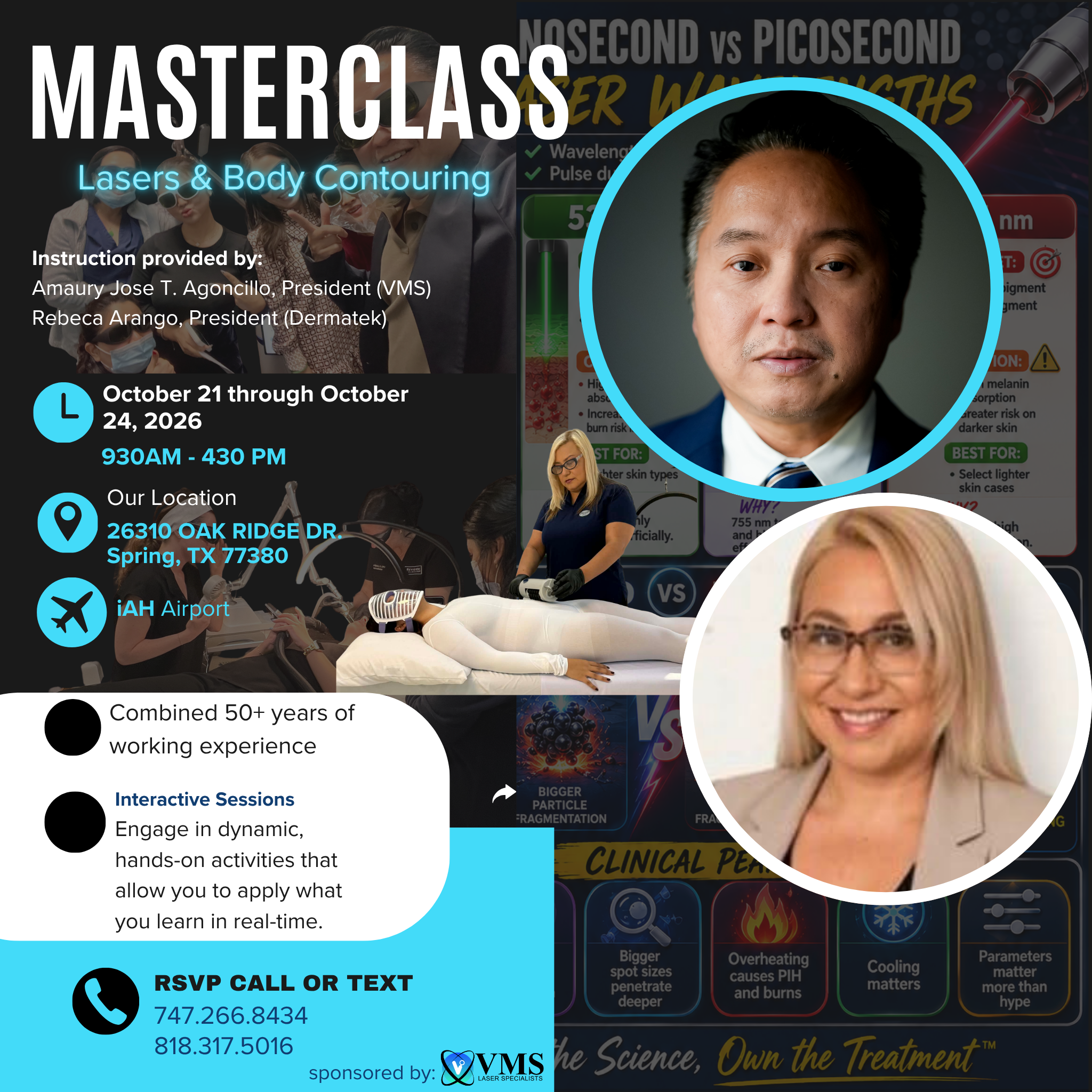 LASERS AND BODY CONTOURING MASTER CLASS, SPRING TEXAS "BRAND AGNOSTIC"