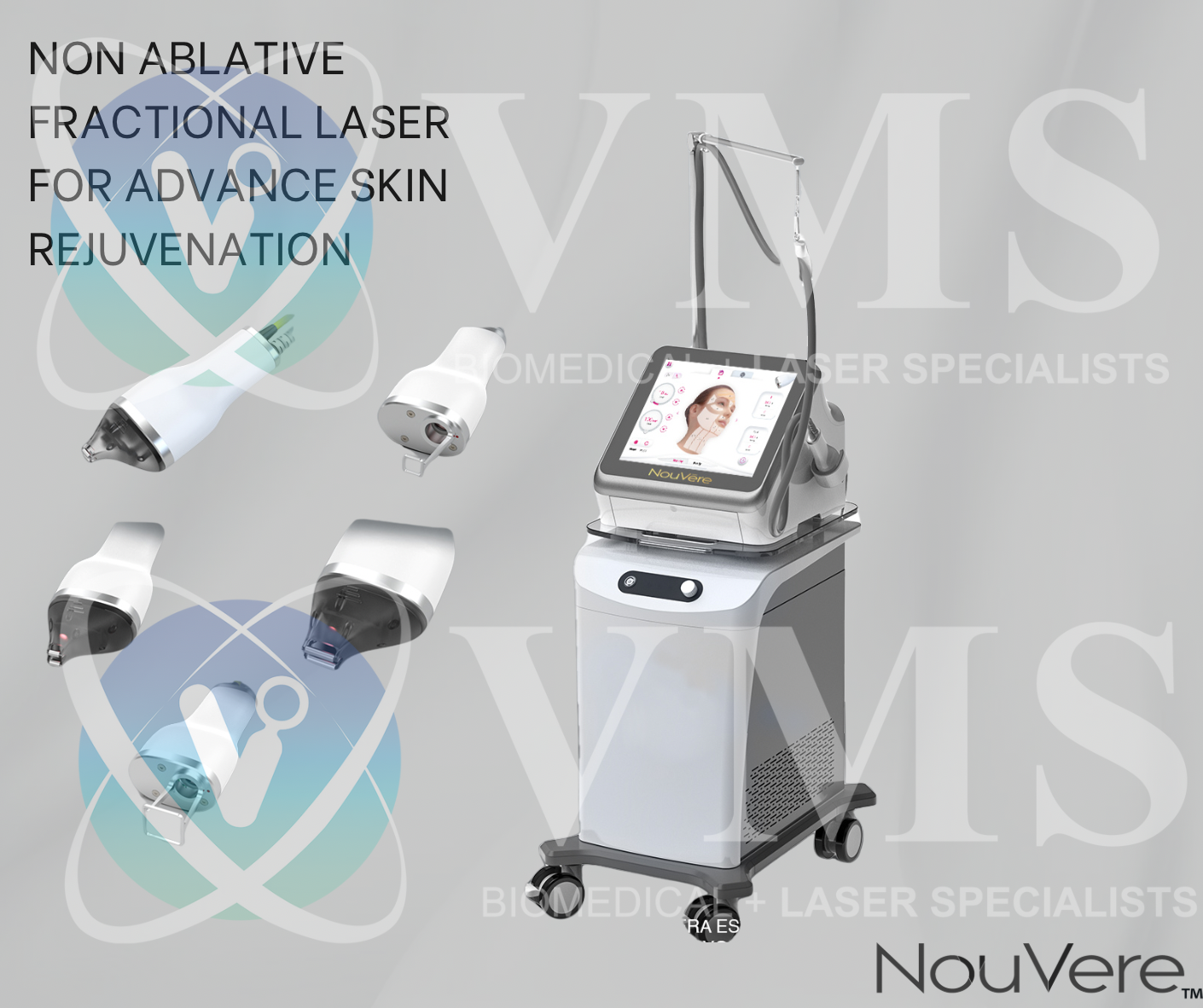 NOUVERE ERBIUM GLASS LASER FOR ADVANCED SKIN REJUVENATION and Hair Regrowth