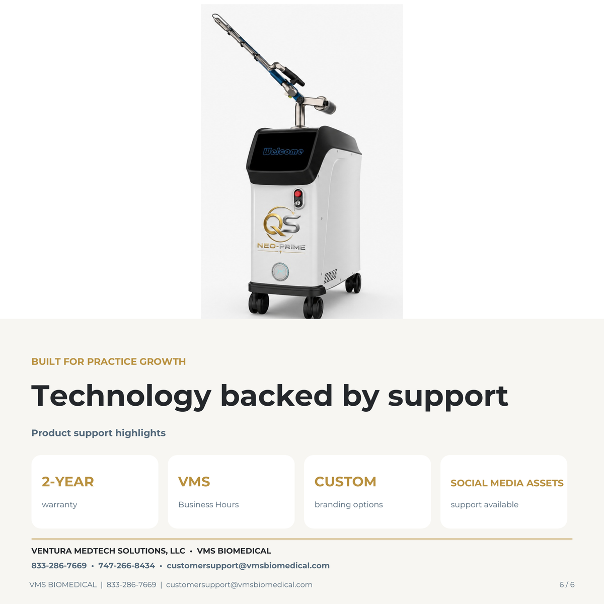 QS-Neo 350 ps Multi-Wavelength Picosecond Laser for Tattoo Removal &amp; Pigmentation AMAURY THE LASER KING TOP PICKS powered by VMS