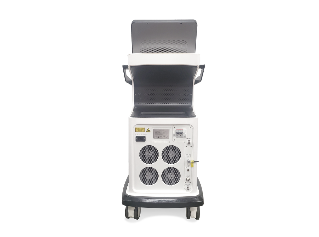 Rear view of Remotion III diode laser hair removal