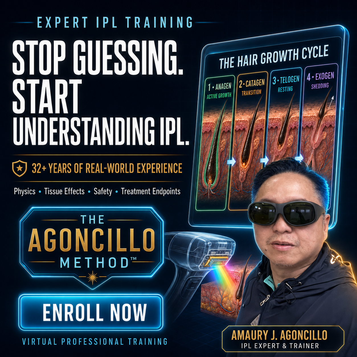 Expert Virtual IPL Training Course | The Agoncillo Method™ VMS (Ventura Medtech Solutions) Online Store for Content and Products