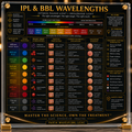IPL (Intense Pulse Light) Wavelength Reference Guide – Luxury Acrylic Educational Display