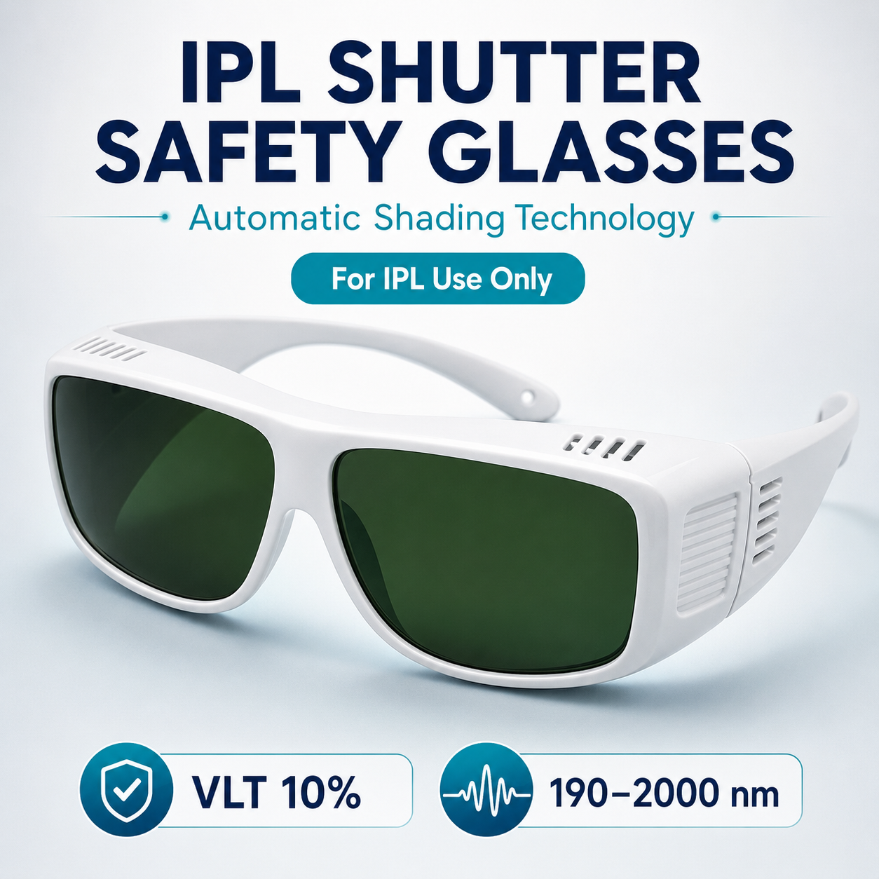 IPL safety goggles with polycarbonate lens with automatic shading technology VMS (Ventura Medtech Solutions) Online Store for Content and Products