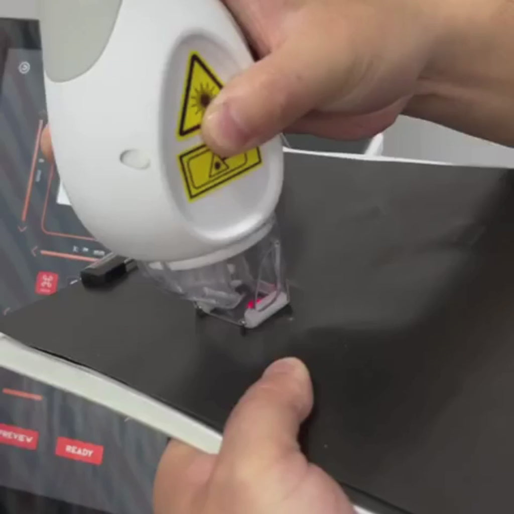 Spot size test with fractional roller