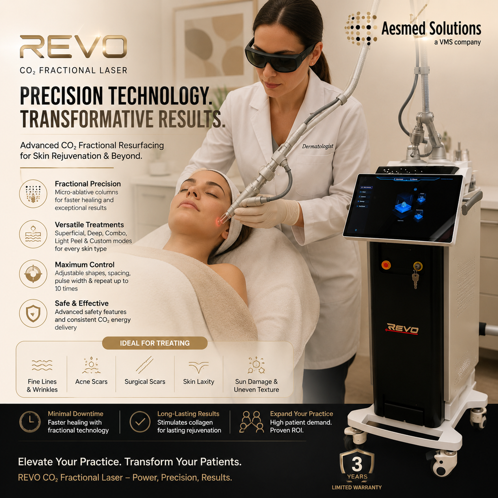 Revo CO₂ Laser | Fractional CO2 Skin Resurfacing System | designed for Surgeons and Aesthetic Providers VMS SOLUTIONS SHOP